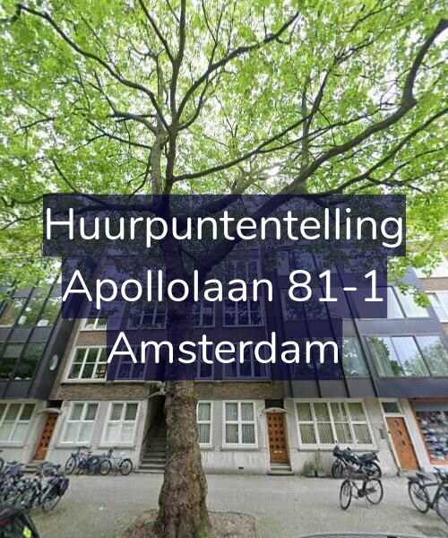 Foto gevel Huurpuntentelling voor Apollolaan 81-1, Amsterdam
