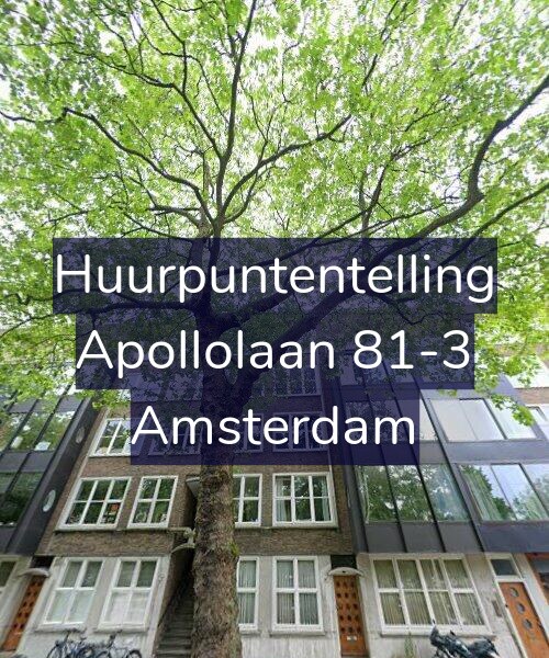 Foto gevel Huurpuntentelling voor Apollolaan 81-3, Amsterdam
