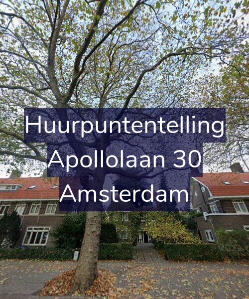 Foto gevel Huurpuntentelling voor Apollolaan 30, Amsterdam