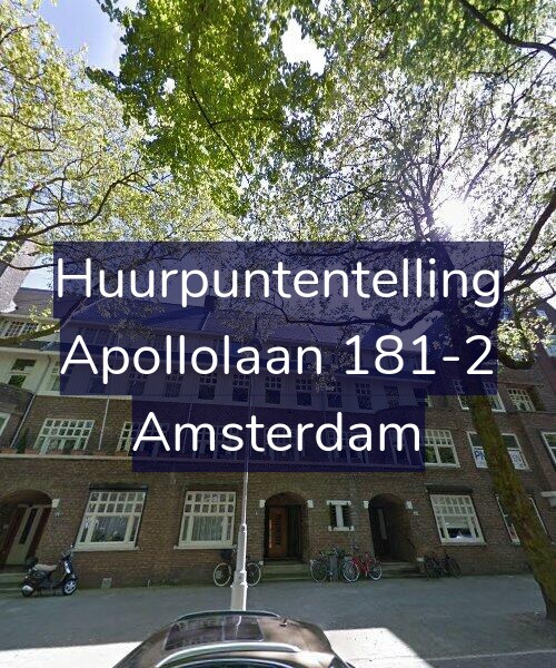 Foto gevel Huurpuntentelling voor Apollolaan 181-2, Amsterdam