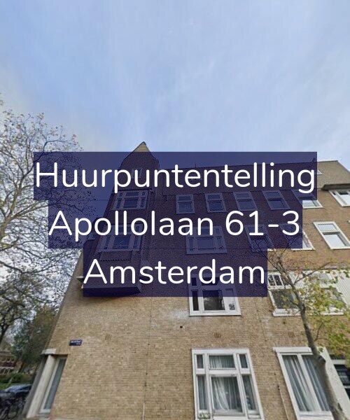 Foto gevel Huurpuntentelling voor Apollolaan 61-3, Amsterdam