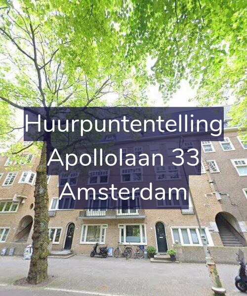 Foto gevel Huurpuntentelling voor Apollolaan 33, Amsterdam