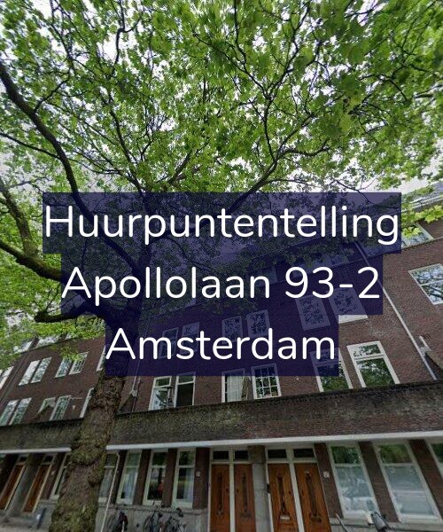 Foto gevel Huurpuntentelling voor Apollolaan 93-2, Amsterdam