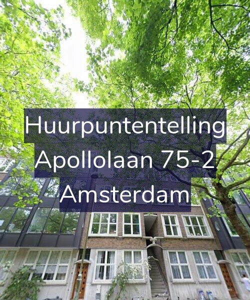 Foto gevel Huurpuntentelling voor Apollolaan 75-2, Amsterdam