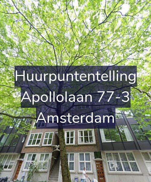 Foto gevel Huurpuntentelling voor Apollolaan 77-3, Amsterdam