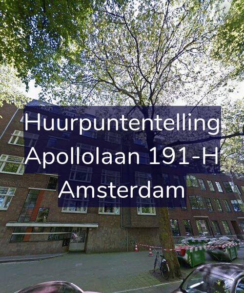 Foto gevel Huurpuntentelling voor Apollolaan 191-H, Amsterdam