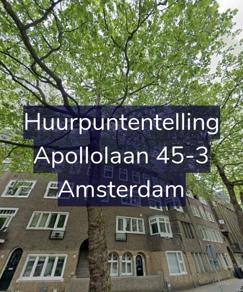 Foto gevel Huurpuntentelling voor Apollolaan 45-3, Amsterdam