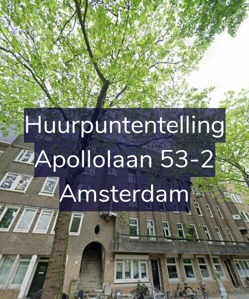 Foto gevel Huurpuntentelling voor Apollolaan 53-2, Amsterdam