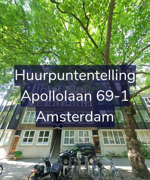 Foto gevel Huurpuntentelling voor Apollolaan 69-1, Amsterdam