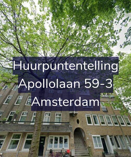 Foto gevel Huurpuntentelling voor Apollolaan 59-3, Amsterdam