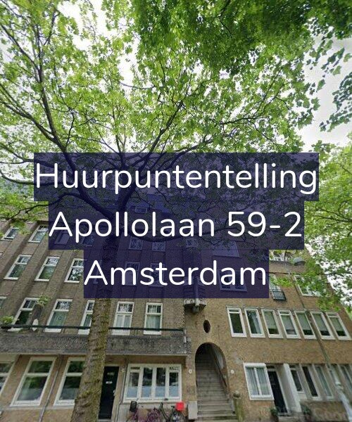 Foto gevel Huurpuntentelling voor Apollolaan 59-2, Amsterdam