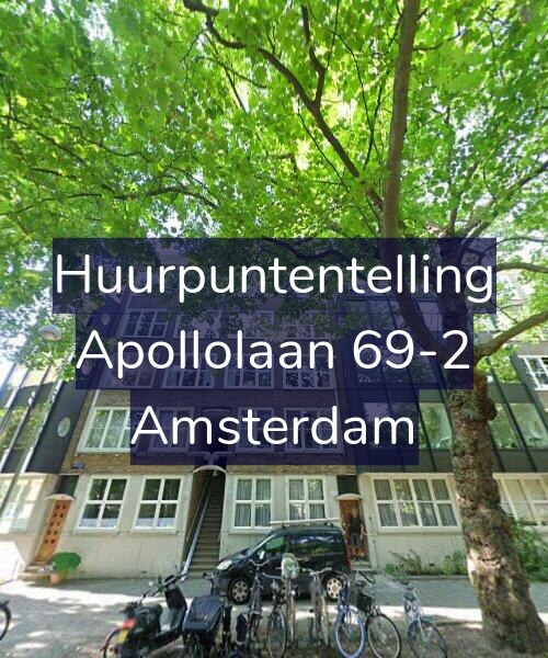 Foto gevel Huurpuntentelling voor Apollolaan 69-2, Amsterdam