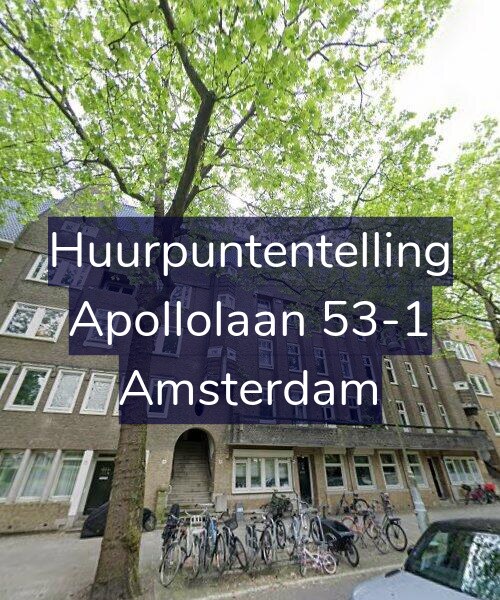 Foto gevel Huurpuntentelling voor Apollolaan 53-1, Amsterdam