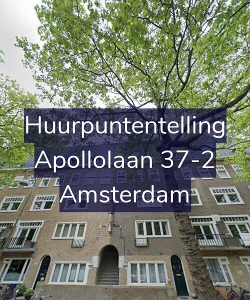 Foto gevel Huurpuntentelling voor Apollolaan 37-2, Amsterdam