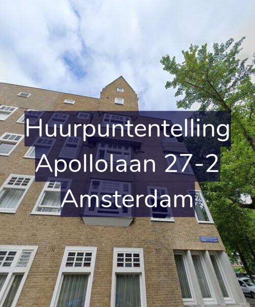 Foto gevel Huurpuntentelling voor Apollolaan 27-2, Amsterdam