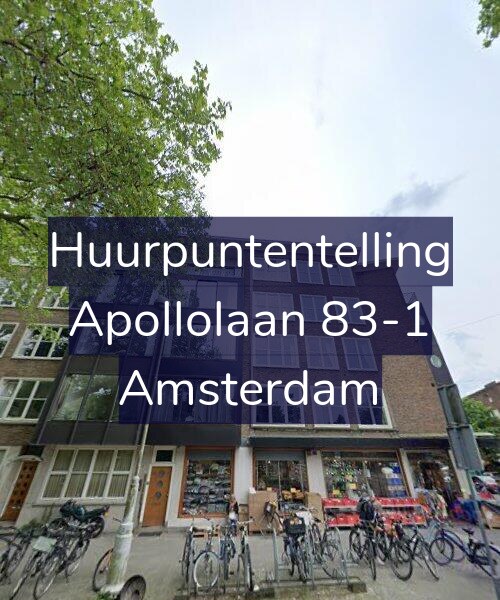 Foto gevel Huurpuntentelling voor Apollolaan 83-1, Amsterdam
