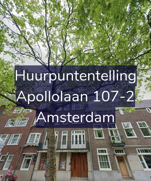 Foto gevel Huurpuntentelling voor Apollolaan 107-2, Amsterdam
