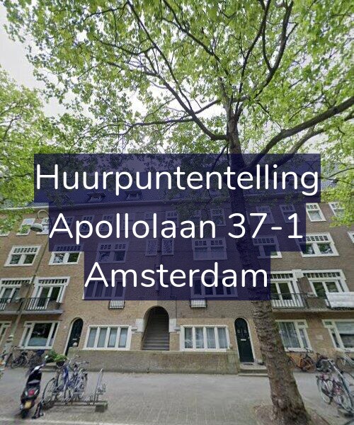 Foto gevel Huurpuntentelling voor Apollolaan 37-1, Amsterdam