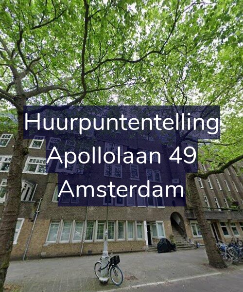 Foto gevel Huurpuntentelling voor Apollolaan 49, Amsterdam