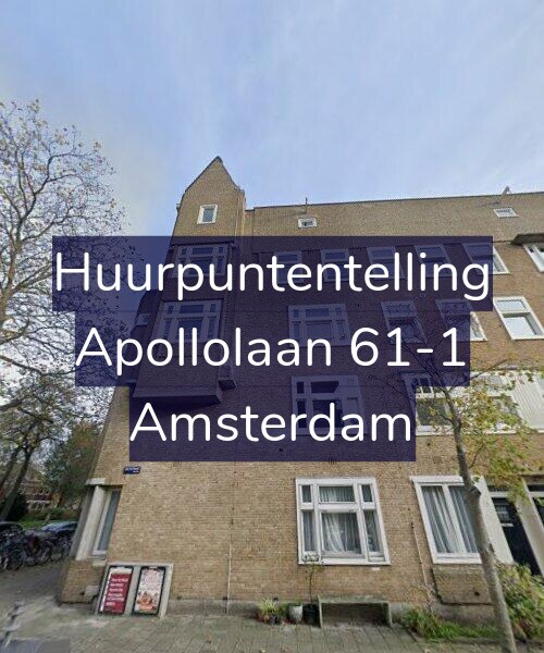 Foto gevel Huurpuntentelling voor Apollolaan 61-1, Amsterdam