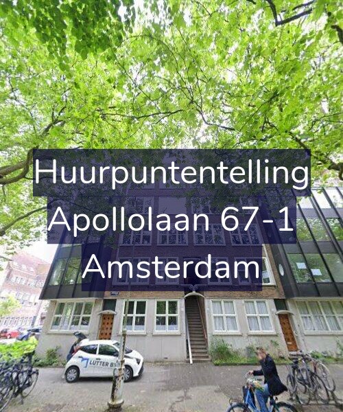 Foto gevel Huurpuntentelling voor Apollolaan 67-1, Amsterdam