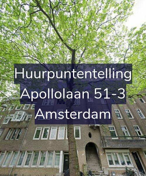 Foto gevel Huurpuntentelling voor Apollolaan 51-3, Amsterdam