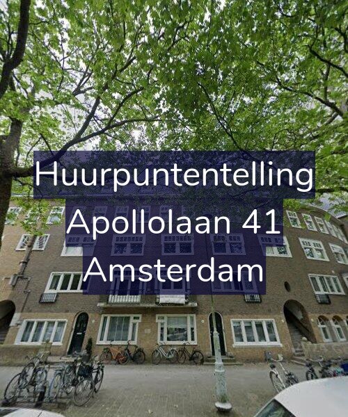 Foto gevel Huurpuntentelling voor Apollolaan 41, Amsterdam