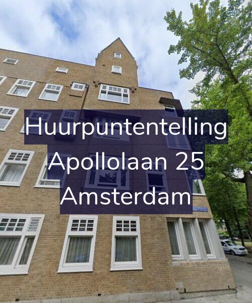 Foto gevel Huurpuntentelling voor Apollolaan 25, Amsterdam