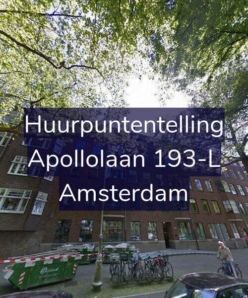Foto gevel Huurpuntentelling voor Apollolaan 193-L, Amsterdam