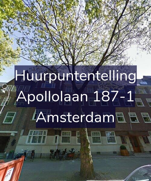 Foto gevel Huurpuntentelling voor Apollolaan 187-1, Amsterdam