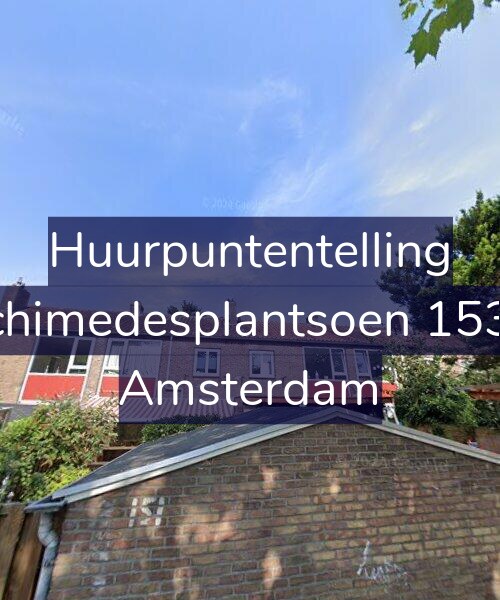 Foto gevel Huurpuntentelling voor Archimedesplantsoen 153-H, Amsterdam