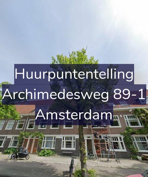 Foto gevel Huurpuntentelling voor Archimedesweg 89-1, Amsterdam