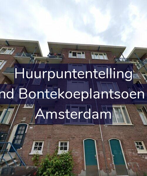 Foto gevel Huurpuntentelling voor Arend Bontekoeplantsoen 9-1, Amsterdam