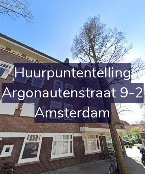 Foto gevel Huurpuntentelling voor Argonautenstraat 9-2, Amsterdam