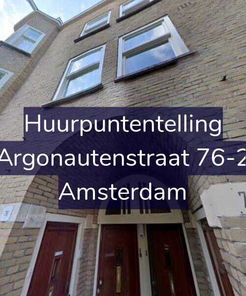 Foto gevel Huurpuntentelling voor Argonautenstraat 76-2, Amsterdam