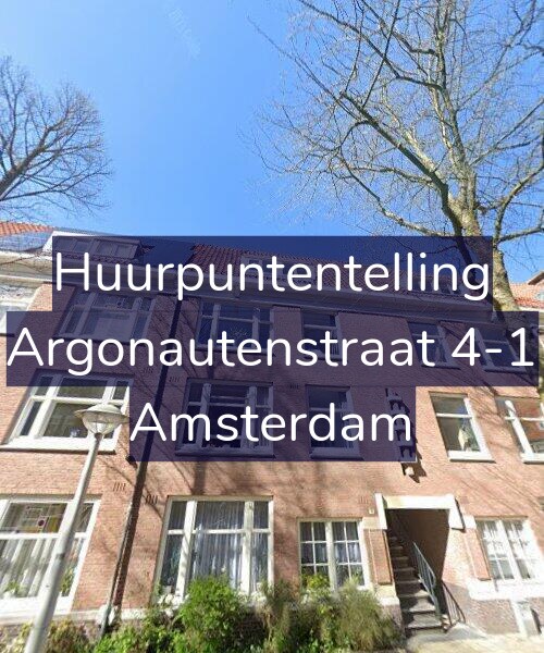 Foto gevel Huurpuntentelling voor Argonautenstraat 4-1, Amsterdam