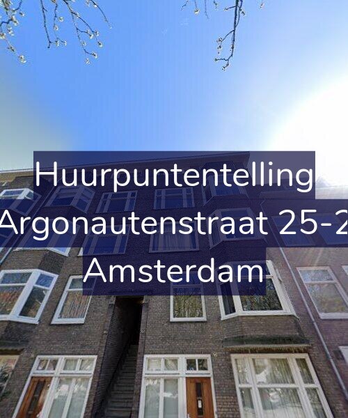 Foto gevel Huurpuntentelling voor Argonautenstraat 25-2, Amsterdam