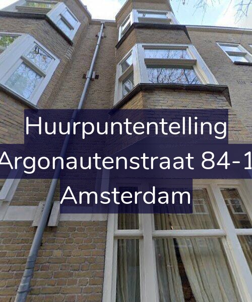 Foto gevel Huurpuntentelling voor Argonautenstraat 84-1, Amsterdam