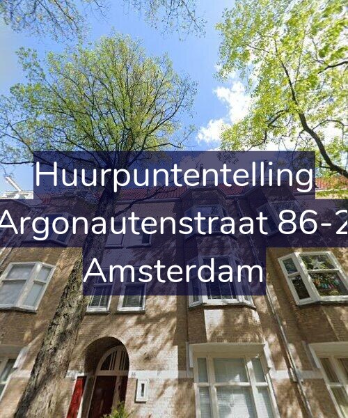 Foto gevel Huurpuntentelling voor Argonautenstraat 86-2, Amsterdam