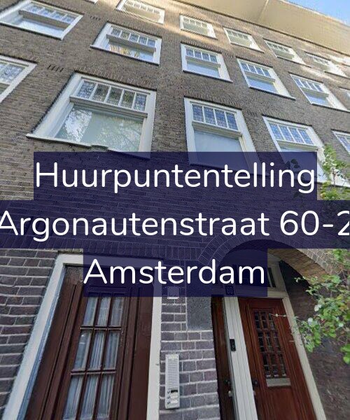 Foto gevel Huurpuntentelling voor Argonautenstraat 60-2, Amsterdam