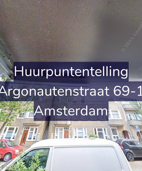 Foto gevel Huurpuntentelling voor Argonautenstraat 69-1, Amsterdam