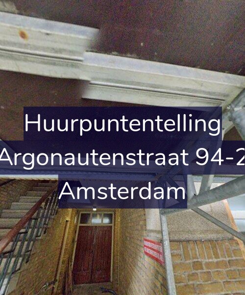 Foto gevel Huurpuntentelling voor Argonautenstraat 94-2, Amsterdam