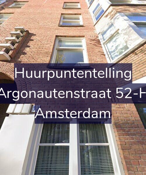 Foto gevel Huurpuntentelling voor Argonautenstraat 52-H, Amsterdam