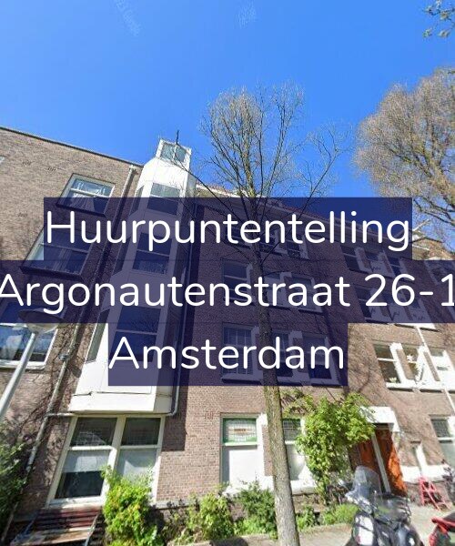 Foto gevel Huurpuntentelling voor Argonautenstraat 26-1, Amsterdam