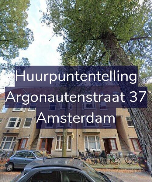 Foto gevel Huurpuntentelling voor Argonautenstraat 37, Amsterdam