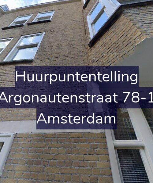 Foto gevel Huurpuntentelling voor Argonautenstraat 78-1, Amsterdam