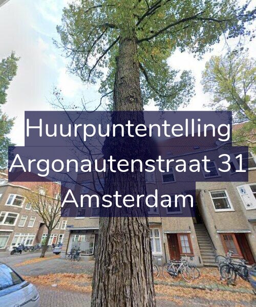 Foto gevel Huurpuntentelling voor Argonautenstraat 31, Amsterdam