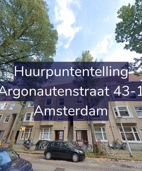 Foto gevel Huurpuntentelling voor Argonautenstraat 43-1, Amsterdam