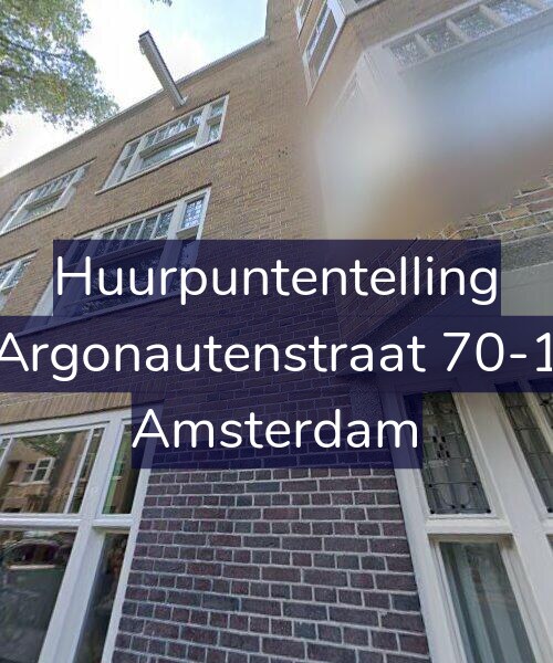 Foto gevel Huurpuntentelling voor Argonautenstraat 70-1, Amsterdam