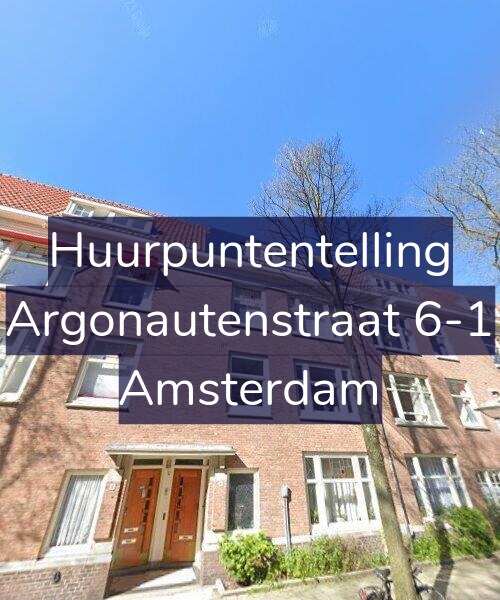 Foto gevel Huurpuntentelling voor Argonautenstraat 6-1, Amsterdam